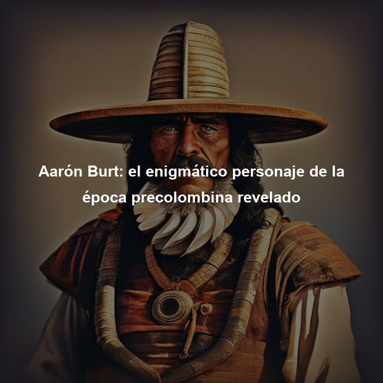 Aarón Burt: el enigmático personaje de la época precolombina revelado