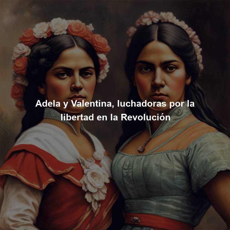 Adela y Valentina, luchadoras por la libertad en la Revolución