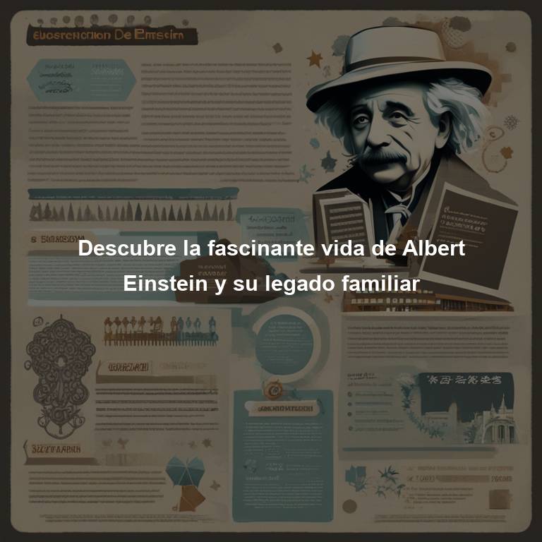 Descubre la fascinante vida de Albert Einstein y su legado familiar
