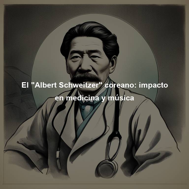 El "Albert Schweitzer" coreano: impacto en medicina y música