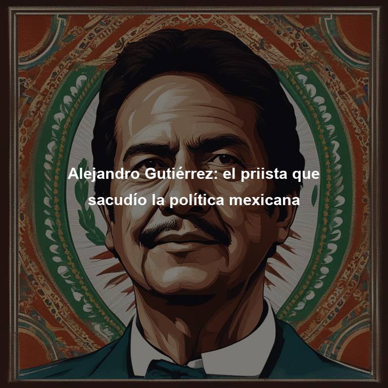 Alejandro Gutiérrez: el priista que sacudío la política mexicana