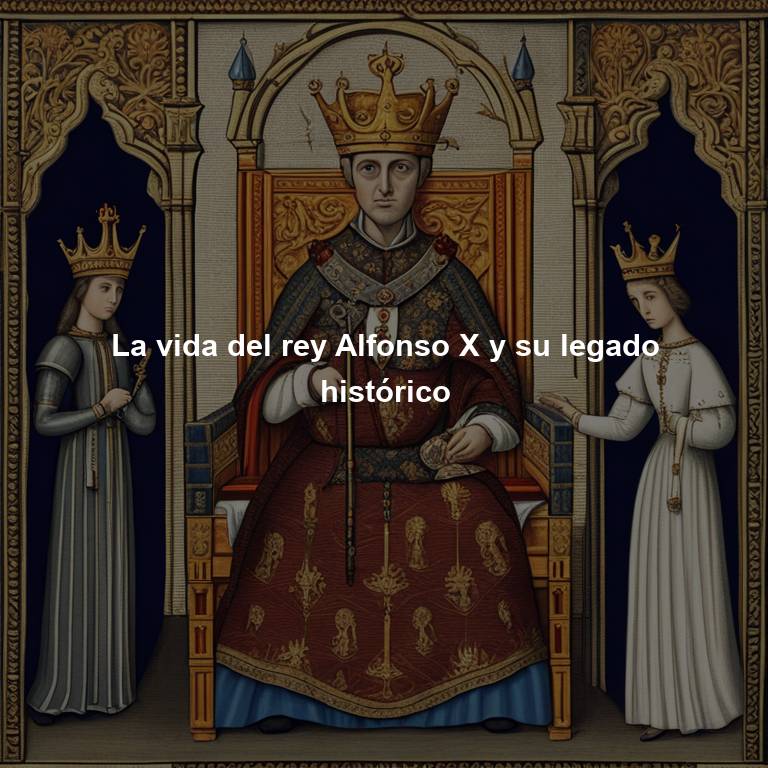 La vida del rey Alfonso X y su legado histórico