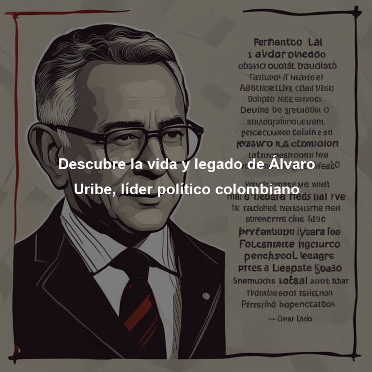 Descubre la vida y legado de Álvaro Uribe, líder político colombiano