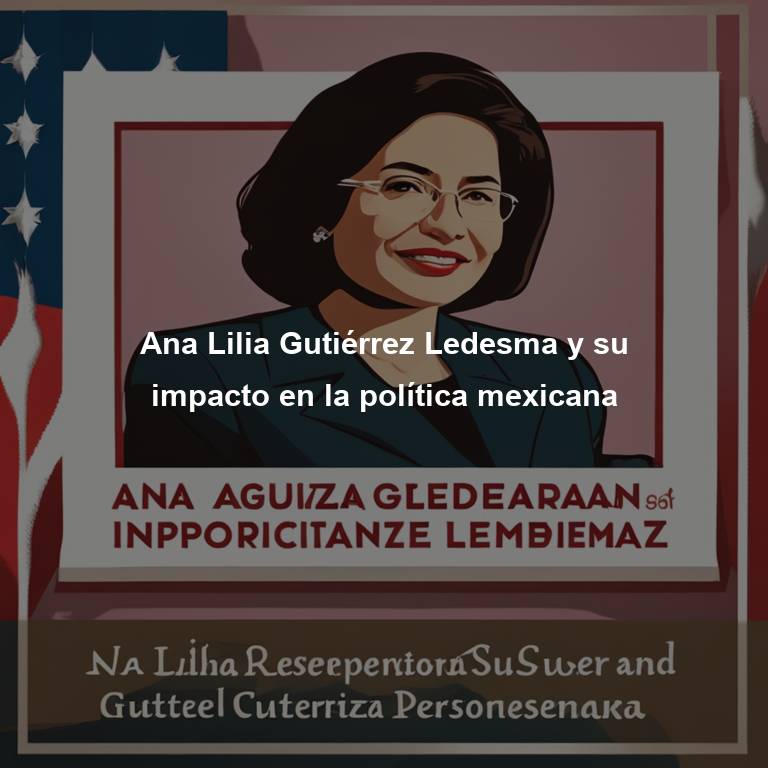 Ana Lilia Gutiérrez Ledesma y su impacto en la política mexicana