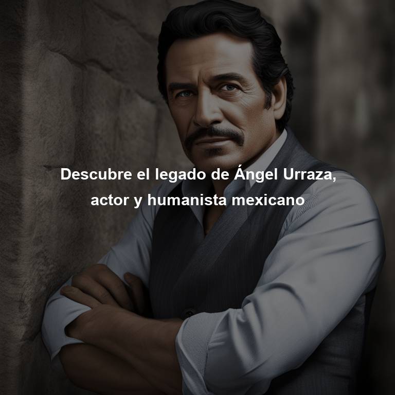 Descubre el legado de Ángel Urraza, actor y humanista mexicano