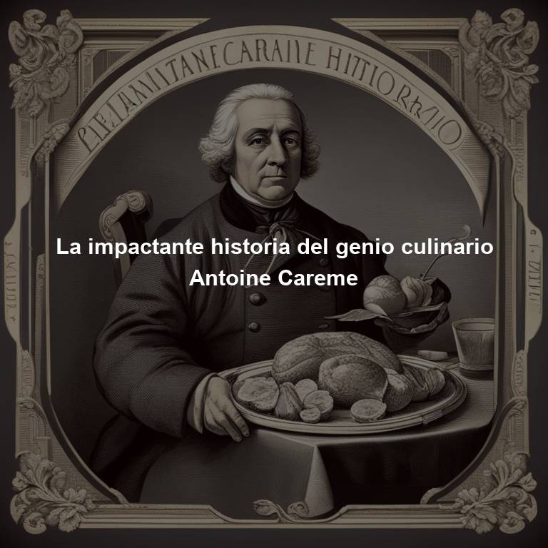 La impactante historia del genio culinario Antoine Careme