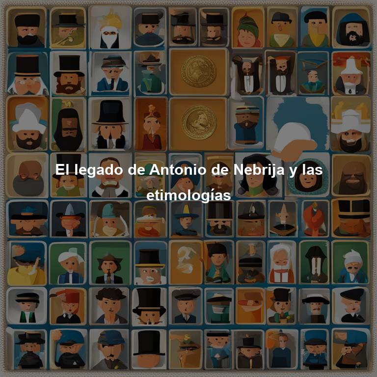 El legado de Antonio de Nebrija y las etimologías
