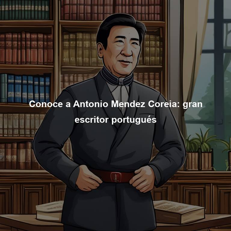 Conoce a Antonio Mendez Coreia: gran escritor portugués
