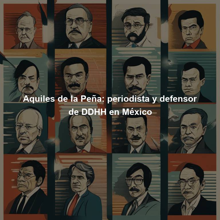 Aquiles de la Peña: periodista y defensor de DDHH en México