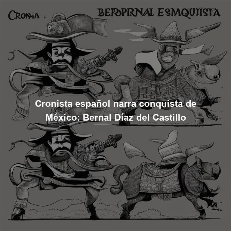 Cronista español narra conquista de México: Bernal Díaz del Castillo