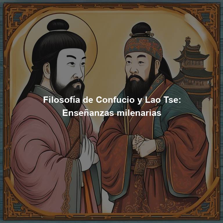 Filosofía de Confucio y Lao Tse: Enseñanzas milenarias