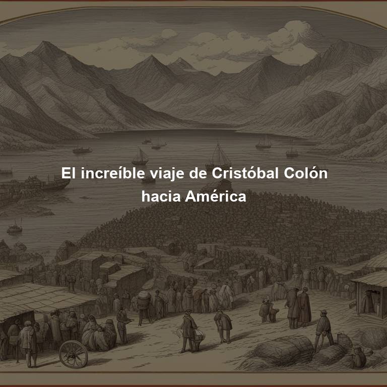 El increíble viaje de Cristóbal Colón hacia América