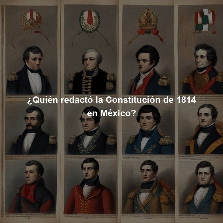 ¿Quién redactó la Constitución de 1814 en México?