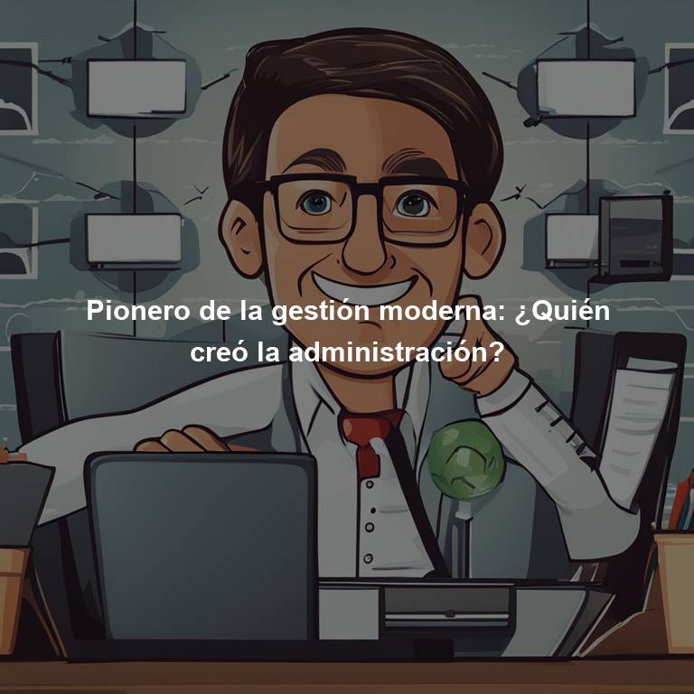 Pionero de la gestión moderna: ¿Quién creó la administración?