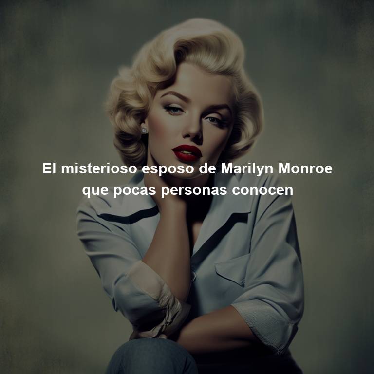 El misterioso esposo de Marilyn Monroe que pocas personas conocen