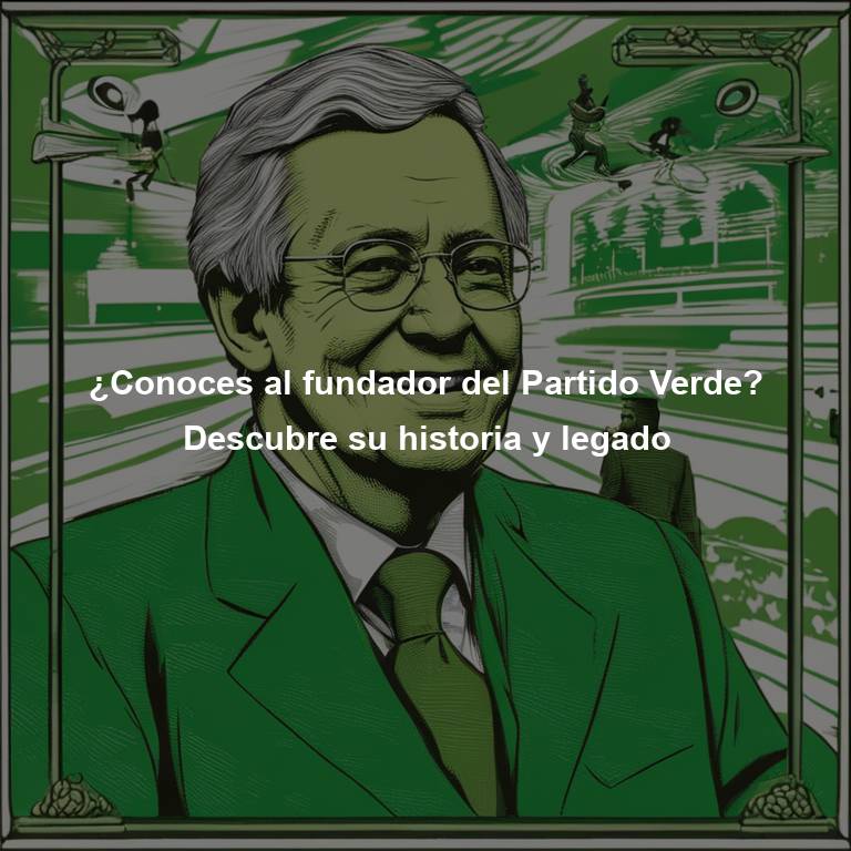 ¿Conoces al fundador del Partido Verde? Descubre su historia y legado