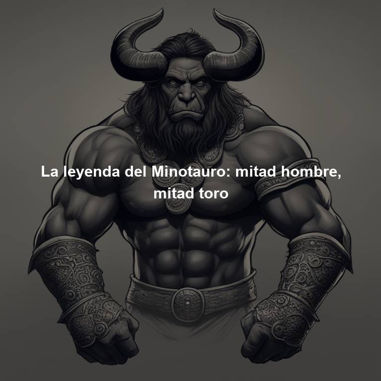 La leyenda del Minotauro: mitad hombre, mitad toro
