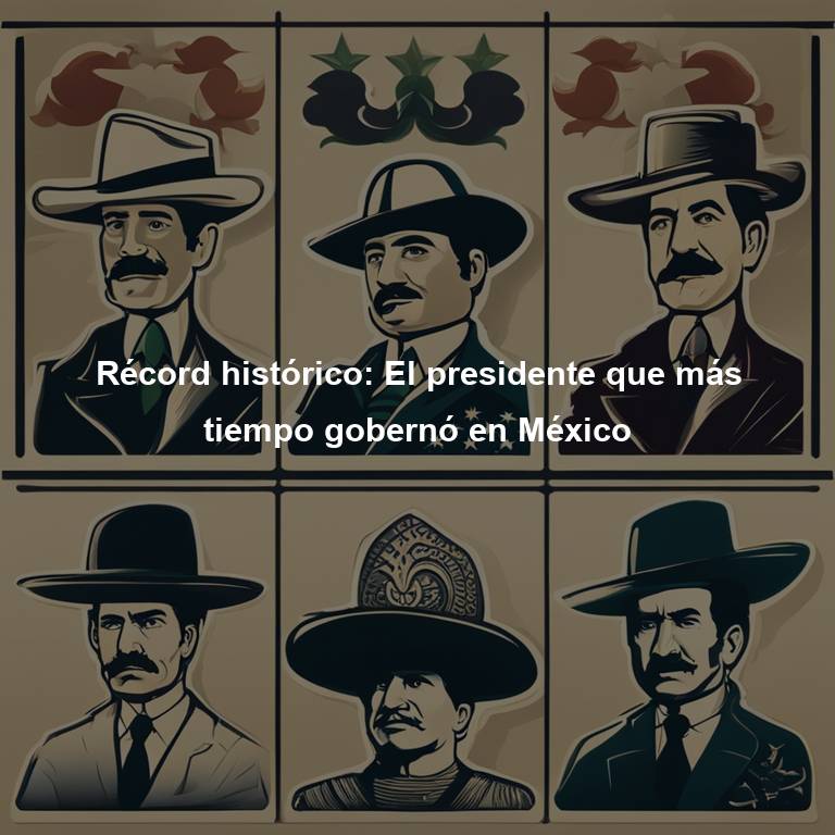 Récord histórico: El presidente que más tiempo gobernó en México