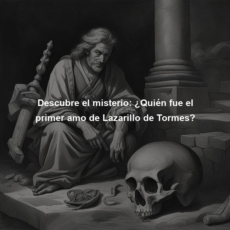 Descubre el misterio: ¿Quién fue el primer amo de Lazarillo de Tormes?