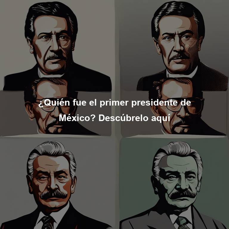 ¿Quién fue el primer presidente de México? Descúbrelo aquí