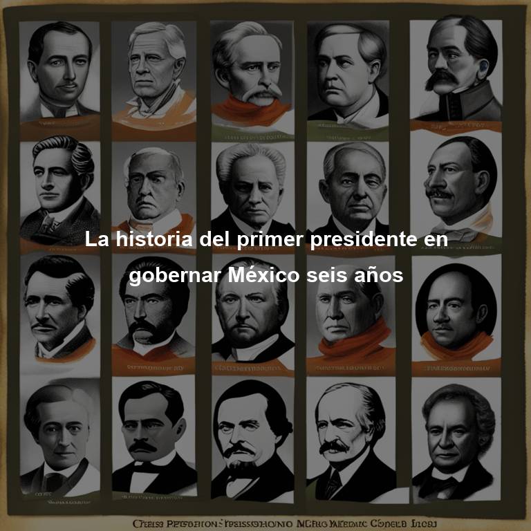 La historia del primer presidente en gobernar México seis años