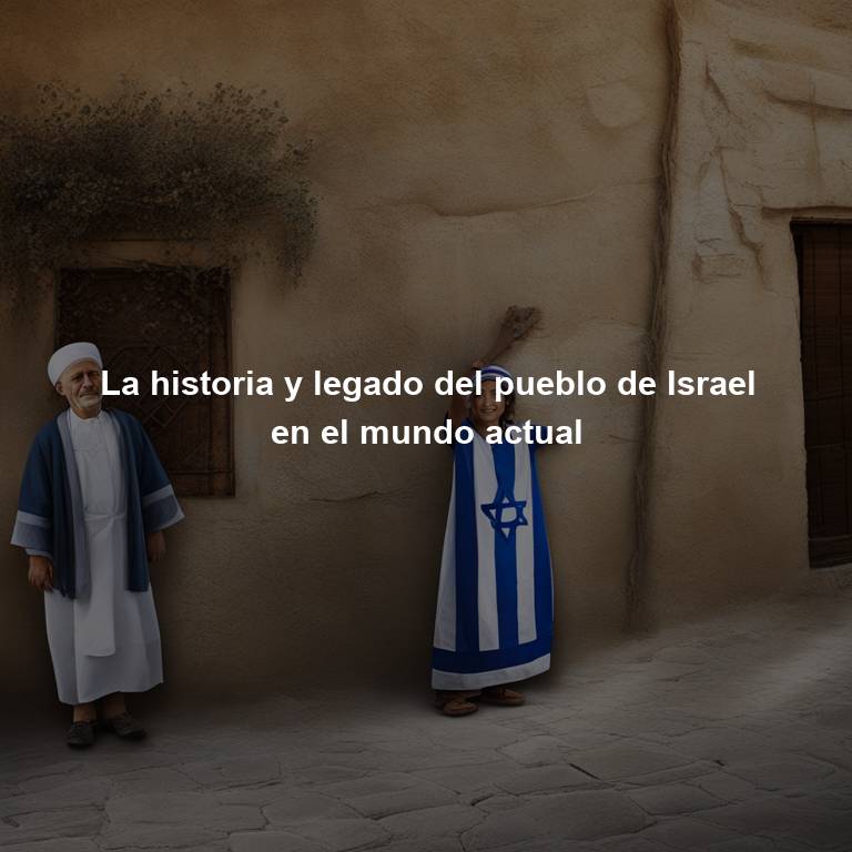 La historia y legado del pueblo de Israel en el mundo actual