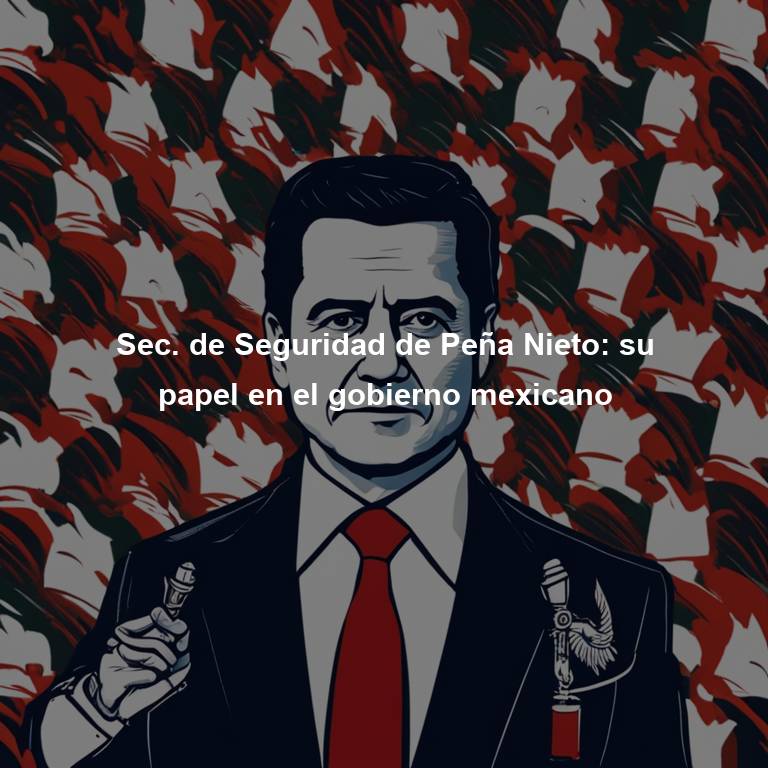 Sec. de Seguridad de Peña Nieto: su papel en el gobierno mexicano