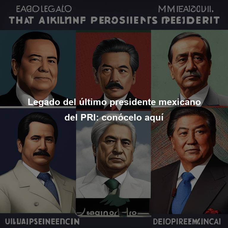 Legado del último presidente mexicano del PRI: conócelo aquí