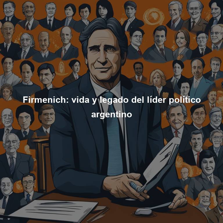 Firmenich: vida y legado del líder político argentino
