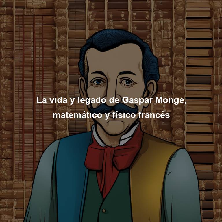 La vida y legado de Gaspar Monge, matemático y físico francés