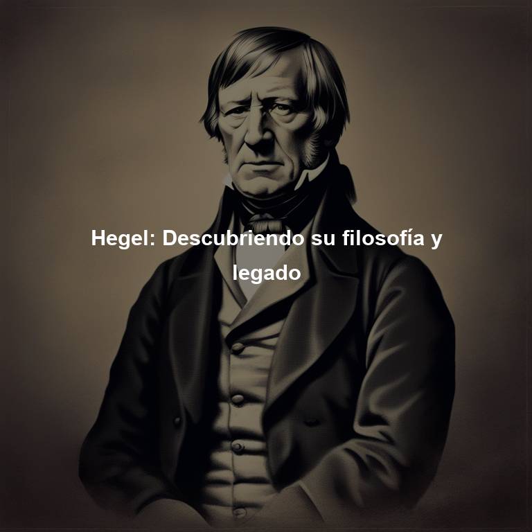 Hegel: Descubriendo su filosofía y legado