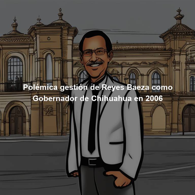 Polémica gestión de Reyes Baeza como Gobernador de Chihuahua en 2006