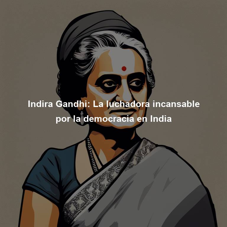 Indira Gandhi: La luchadora incansable por la democracia en India
