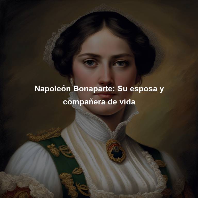 Napoleón Bonaparte: Su esposa y compañera de vida