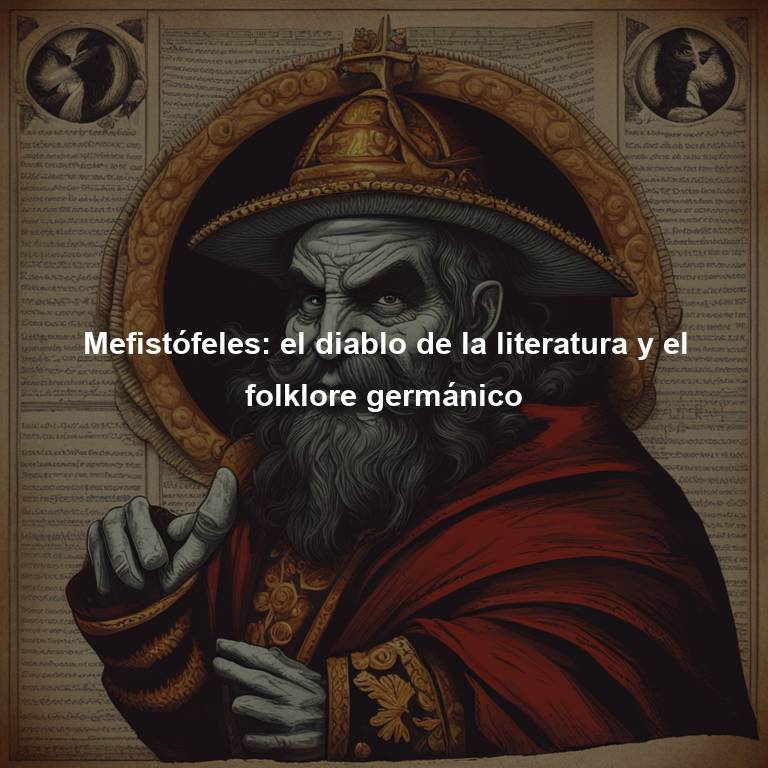 Mefistófeles: el diablo de la literatura y el folklore germánico