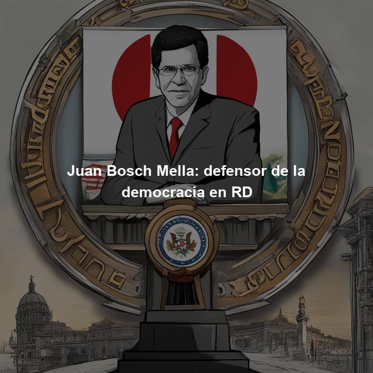 Juan Bosch Mella: defensor de la democracia en RD