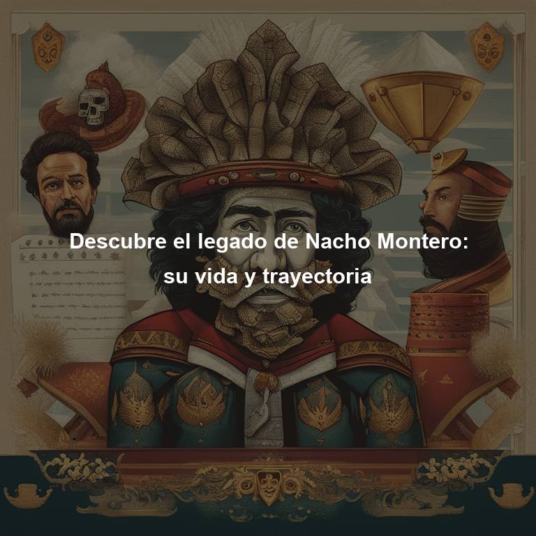 Descubre el legado de Nacho Montero: su vida y trayectoria