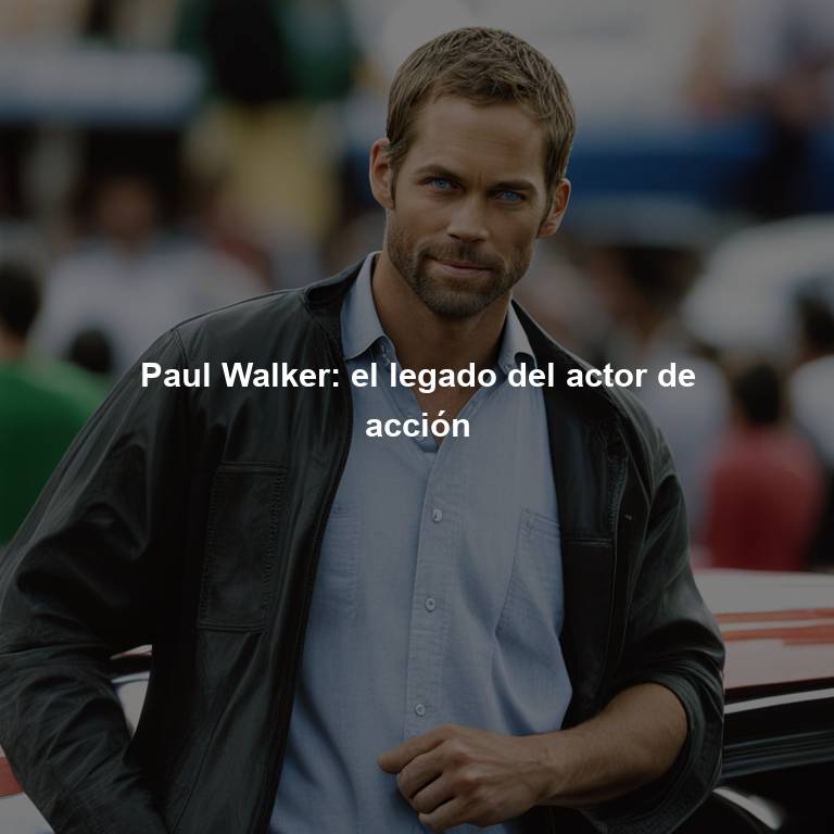 Paul Walker: el legado del actor de acción