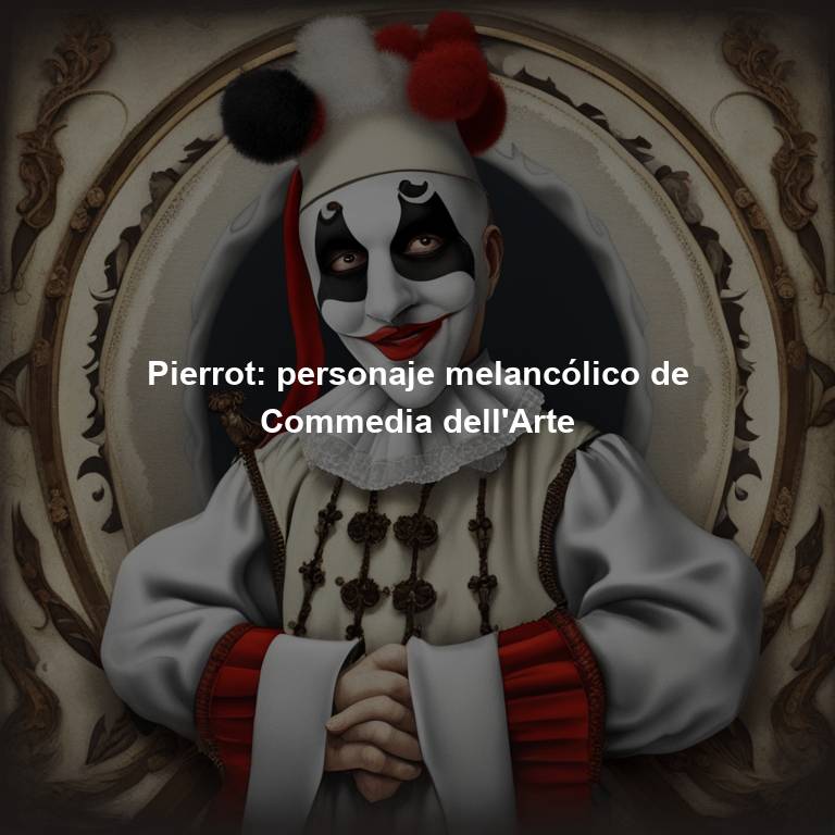 Pierrot: personaje melancólico de Commedia dell'Arte