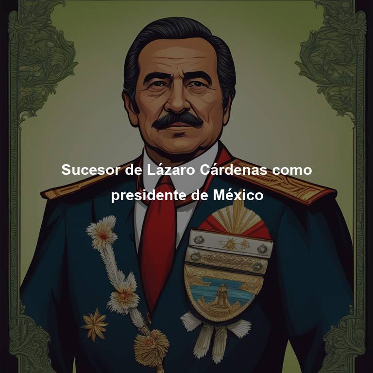 Sucesor de Lázaro Cárdenas como presidente de México