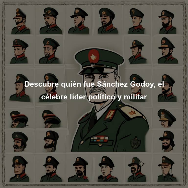 Descubre quién fue Sánchez Godoy, el célebre líder político y militar