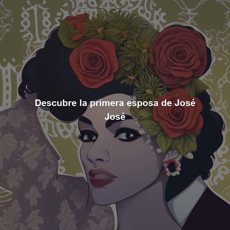 Descubre la primera esposa de José José