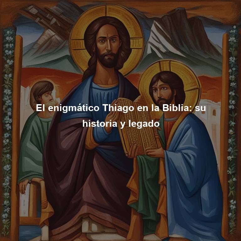 El enigmático Thiago en la Biblia: su historia y legado